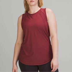 lululemon Sculpt Tank Red Size 4 NWT